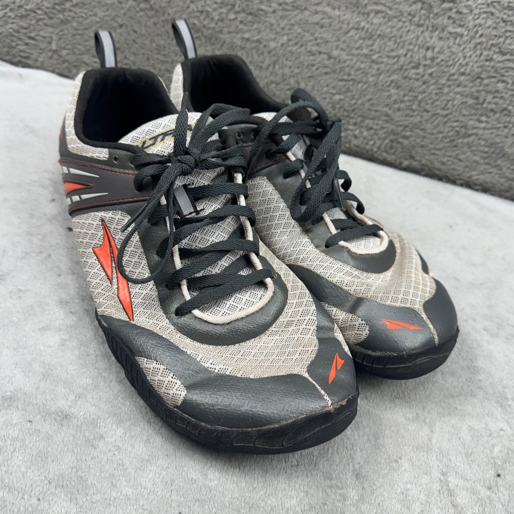 Altra The Samson Running Shoes Mens 9 Grey Black Orange Good Zero Drop Barefoot